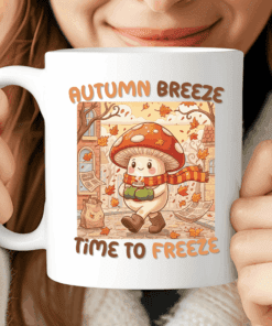 Autumn Breeze, Time to Freeze Mug, Cozy Fall Coffee Cup