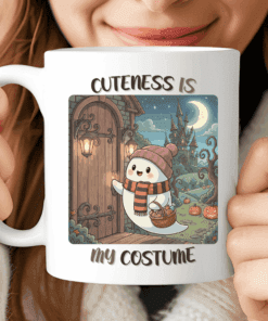 Cuteness Is My Costume Mug Cute Ghost Halloween Coffee Cup