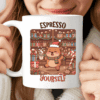 Espresso Yourself Rudolph Mug, Cute Christmas Reindeer Coffee Cup