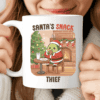 Santa’s Snack Thief Mug, Cute Christmas Avocado Coffee Cup