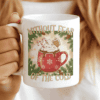 Without Fear of the Cold Mug, Christmas Coffee Cup with Whipped Cream and Candy Canes 3
