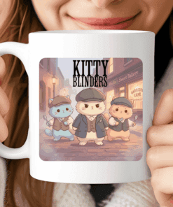 Kitty Blinders Mug – Cute Peaky Blinders Parody for Cat Lovers