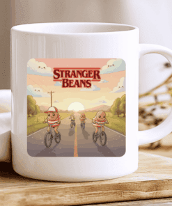Stranger Beans Mug, Cute Stranger Things Parody Coffe Cup 2