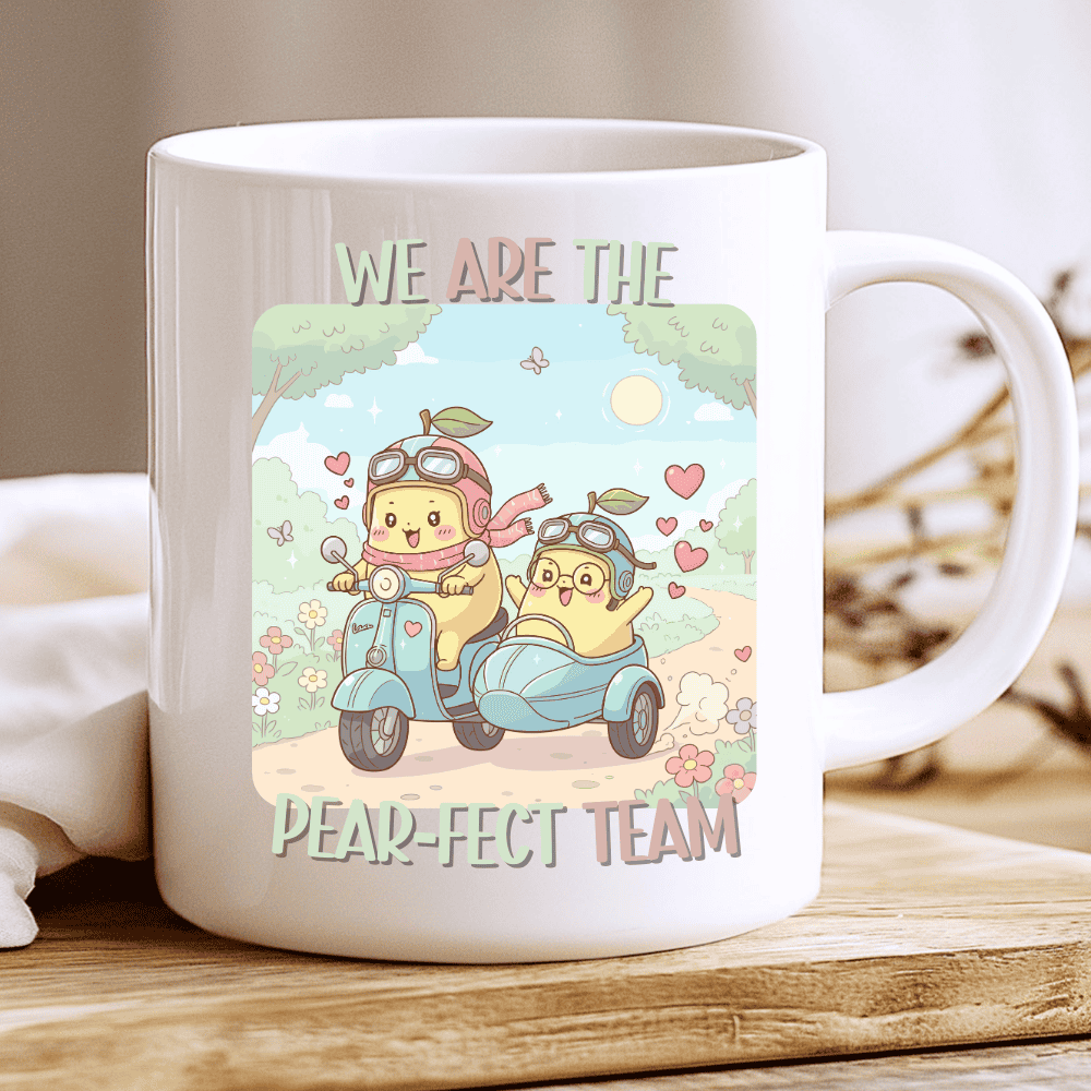 We Are the Pear-fect Team Mug – Cute Kawaii Pear Love Mug 2