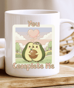 You Complete Me Mug, Cute Avocado Love Mug for Couples 2