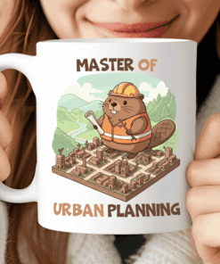 Master of Urban Planning, Beaver Mug Kawaii, Funny Gift for Urban Planners