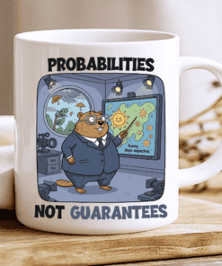 Probabilities, Not Guarantees, Weather Forecaster Mug, Funny Gift 2