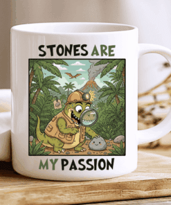 Alternative view of Stones Are My Passion, Funny Geologist Gift Mug