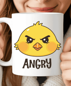 Angry Chick Mug, Don't Talk To Me Until I've Had My Coffee-1