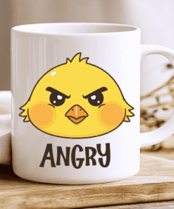 Angry Chick Mug, Don't Talk To Me Until I've Had My Coffee-2