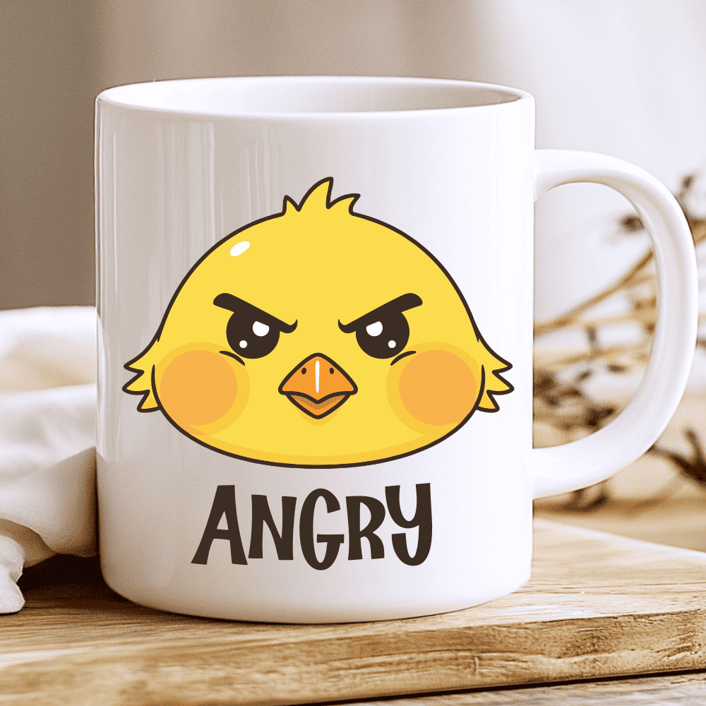 Angry Chick Mug, Don't Talk To Me Until I've Had My Coffee-2