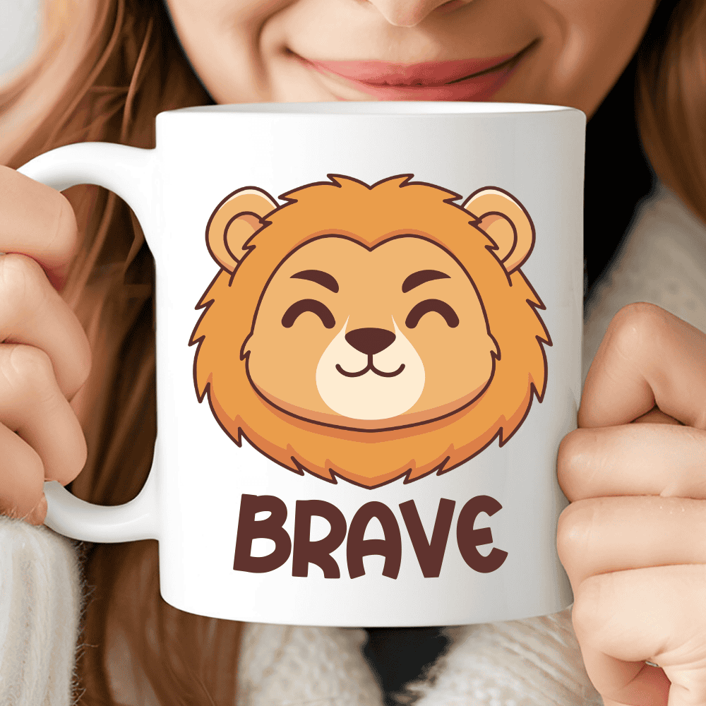 Brave Lion Mug, The King Of The Morning Roar