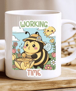 Alternative view of Busy Bee Mug, Working Time (Or Just Snack Time)