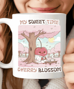 Cherry Blossom Mug, My Sweet Time (A Spring Lover)