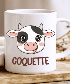 Coquette Cow Mug, A Flirty Adorable Coffee Mug 2