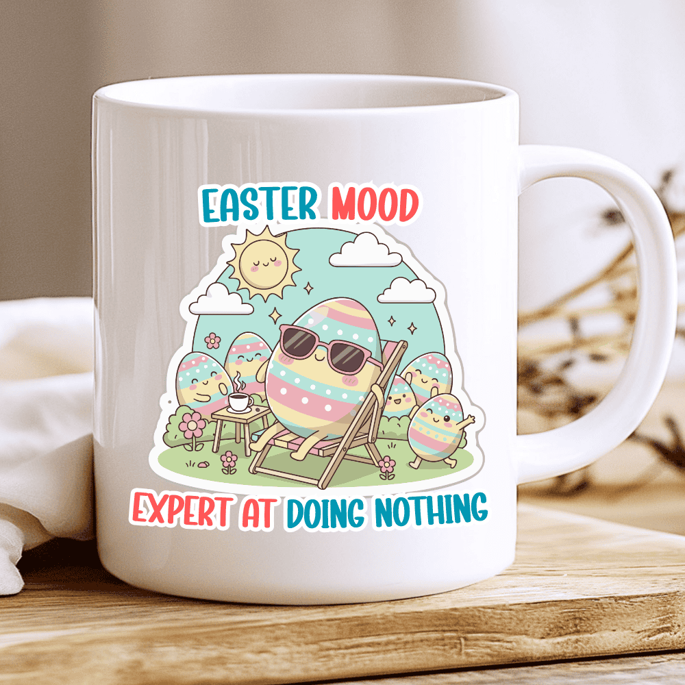 Easter Mood Mug, Expert at Doing Nothing - Image 2