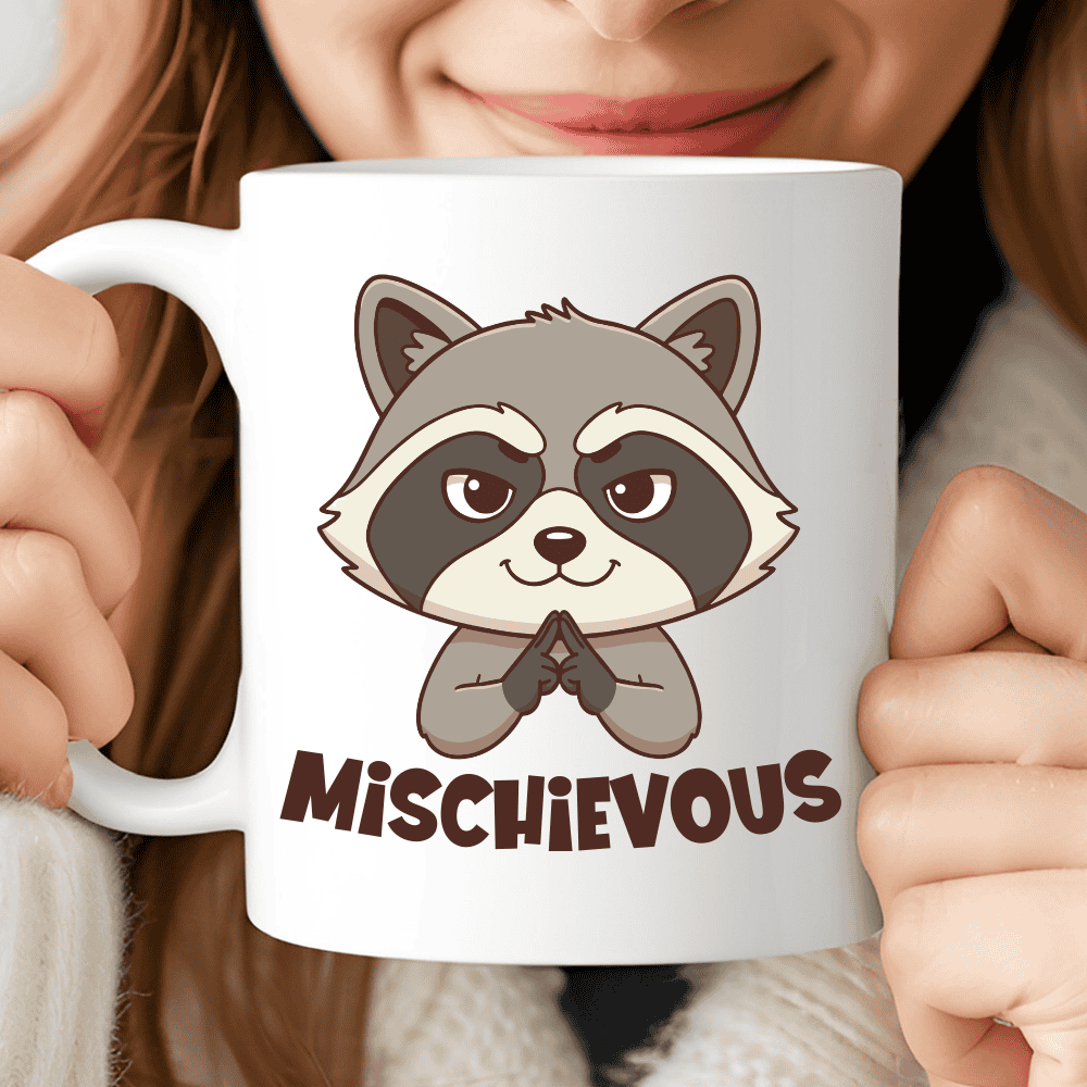 Mischievous Raccoon Mug, I Definitely Didn't Do It (But I Did)
