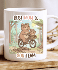 Alternative view of Mother’s Day Bear Mug, Best Mom & Son Team