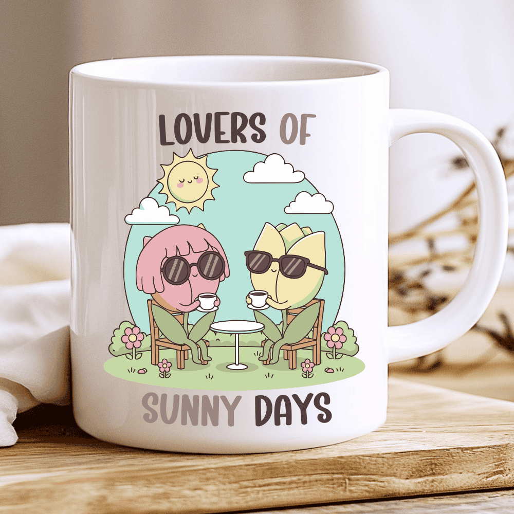 Spring Tulips Mug, Lovers of Sunny Days (Officially Chasing the Sun) - Image 2