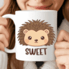 Sweet Hedgehog Mug, The Coffee Cup for People as Sweet as Honey