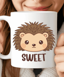 Sweet Hedgehog Mug, The Coffee Cup for People as Sweet as Honey