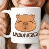 Unbothered Capybara Mug, Zero Thoughts, Just Vibes