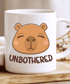 Alternative view of Unbothered Capybara Mug, Zero Thoughts, Just Vibes