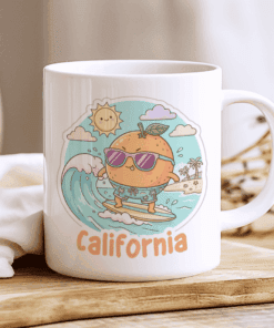 California Mug, The Citrus Surfer (Current State Sunny & Cool) 3