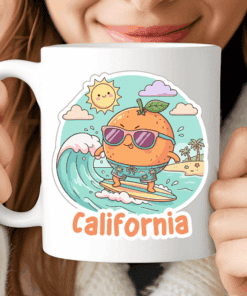 California Mug - The Citrus Surfer (Current State Sunny & Cool)