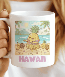 Hawaii Mug - Living the Aloha Life (Sun, Sand & Hula)