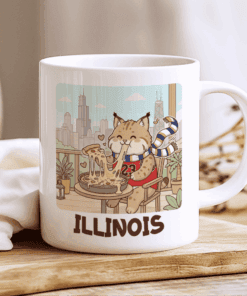 Alternative view of Illinois Mug, Sweet Home Illinois (Windy City Vibes & Deep Dish)