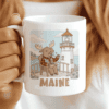Maine Mug - Blueberries & Portland Head Light (Cozy Coastal Vibes)