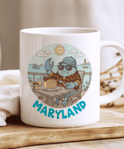 Maryland Mug - Enjoying Life Like A Good Blue Crab 2