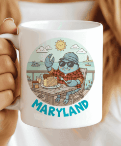 Maryland Mug - Enjoying Life Like A Good Blue Crab