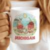 Michigan Mug - Cherries & Pasties by the Great Lakes