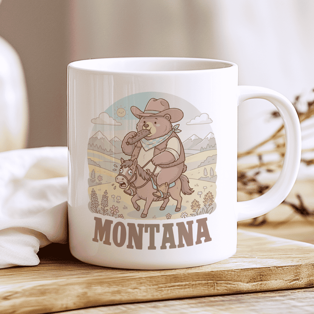 Montana Mug - The Hungry Cowboy Grizzly (Big Sky Adventure) 2