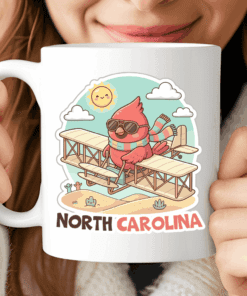 North Carolina Mug - The Cardinal Aviator (Low Altitude, High Confidence)