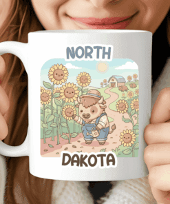 North Dakota Mug, Happiness is Homegrown