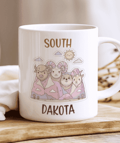 Alternative view of South Dakota Mug, The Furry Fathers
