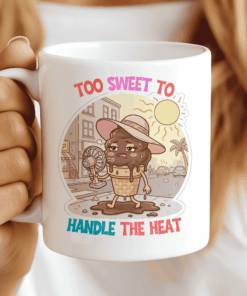 Chocolate Cone Mug - Too Sweet to Handle the Heat - CocoaBiscuit