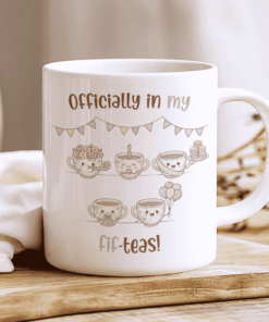 Funny 50th Birthday Mug Gift, Officially In My Fif-Teas