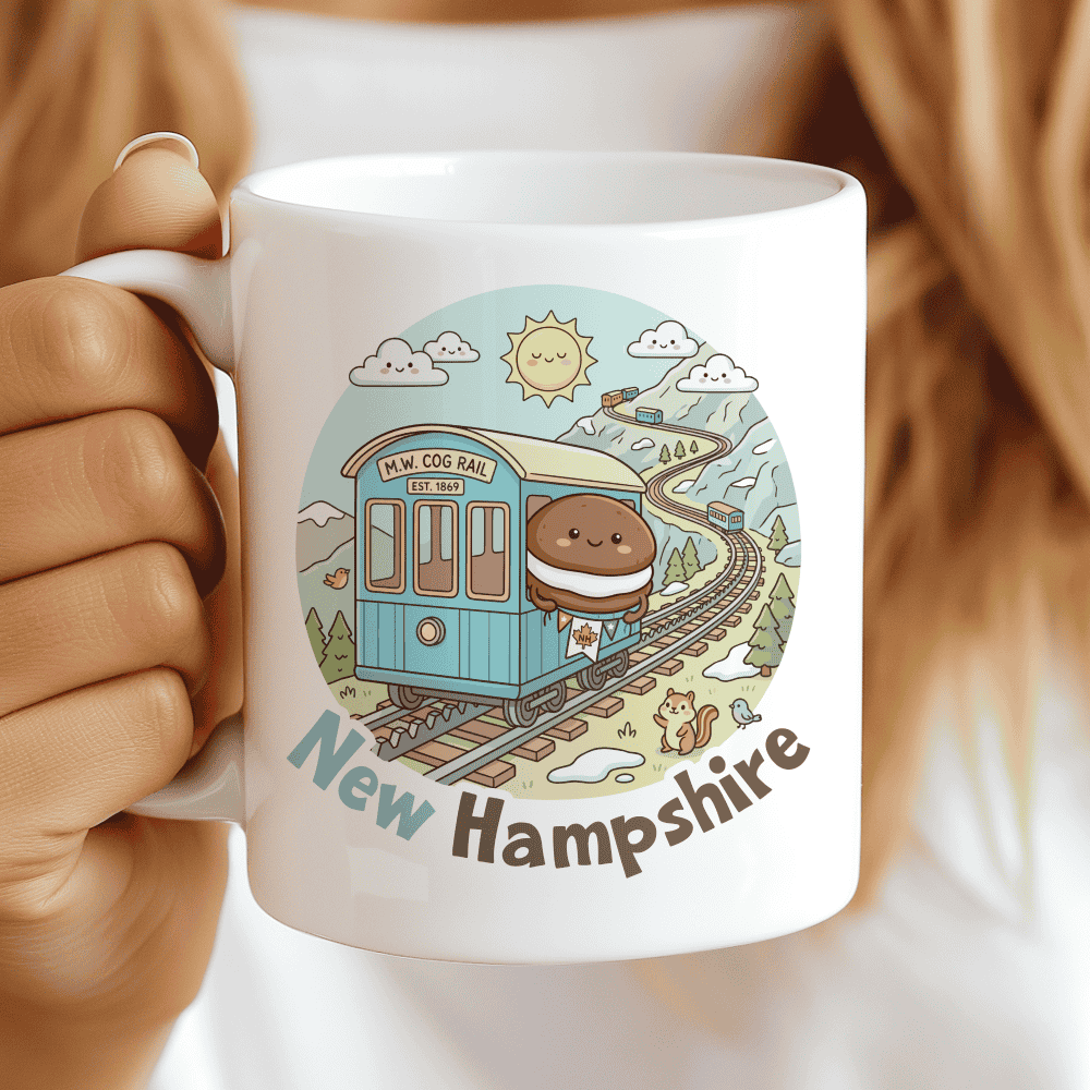 New Hampshire Mug - The Whoopie Pie Express (Cog Railway Adventure), CocoaBiscuit