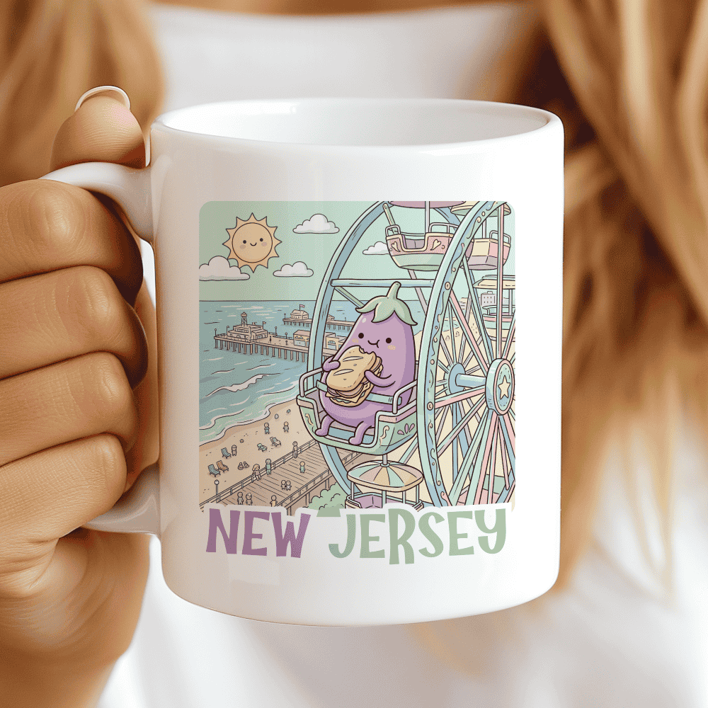 New Jersey Mug - Boardwalk Bites & Ocean Heights, CocoaBiscuit