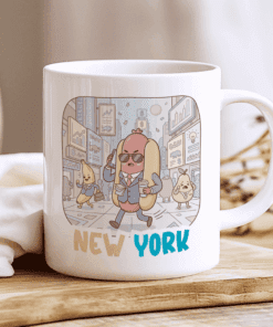 New York Mug - The Wall Street Weenie (Times Square Chaos)