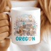 Oregon Mug - The Food Cart Pod (Portland Vibes & Mount Hood) CocoaBiscuit
