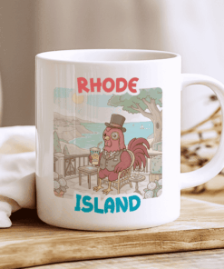 Alternative view of Rhode Island Mug, The Newport Red (Frozen Lemonade & Mansions)