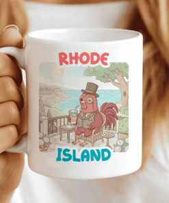 Rhode Island Mug - The Newport Red (Frozen Lemonade & Mansions) CocoaBiscuit