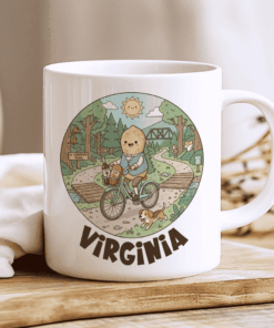 Alternative view of Virginia Mug, The Creeper Trail Ride (Peanuts & Blue Ridge Vibes)