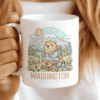 Washington Mug - The Rainier Marmot (Mount Rainier & Coffee Vibes) CocoaBiscuit
