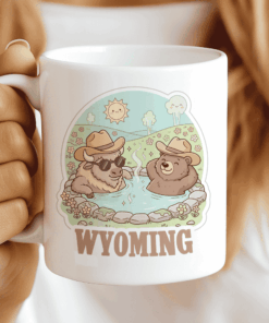 Wyoming Mug - The Yellowstone Spa Day (Bison & Bear Chill) CocoaBiscuit